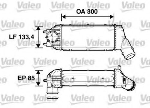 Intercooler, compresor PEUGEOT 307 SW (3H) (2002 - 2016) VALEO 817638 piesa NOUA