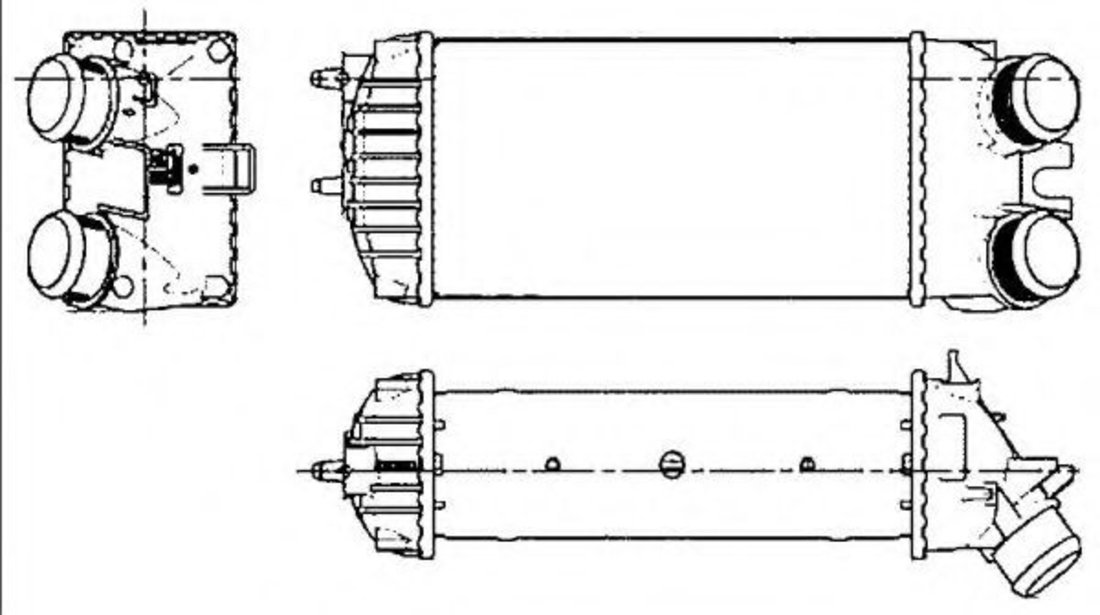 Intercooler, compresor PEUGEOT PARTNER combispace (5F) (1996 - 2012) NRF 30278 piesa NOUA