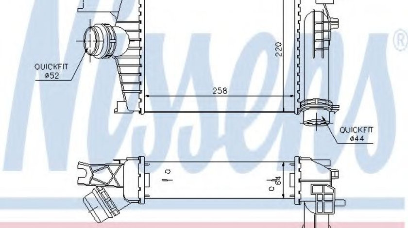 Intercooler, compresor RENAULT CAPTUR (2013 - 2016) NISSENS 96479 piesa NOUA