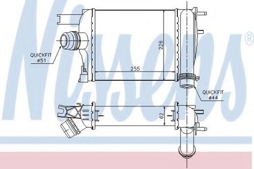 Intercooler, compresor RENAULT CLIO IV (2012 - 2016) NISSENS 96529 piesa NOUA