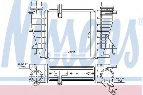 Intercooler, compresor RENAULT MODUS / GRAND MODUS (F/JP0) (2004 - 2016) NISSENS 96363 piesa NOUA