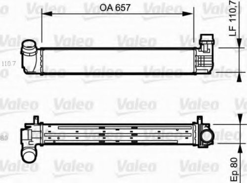 Intercooler, compresor RENAULT SCENIC III (JZ0/1) (2009 - 2016) VALEO 818870 piesa NOUA