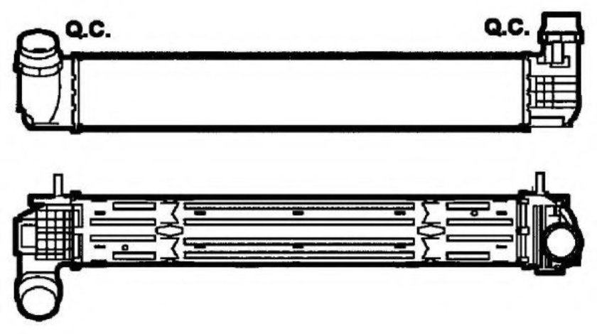 Intercooler, compresor RENAULT SCENIC III (JZ0/1) (2009 - 2016) NRF 30268 piesa NOUA