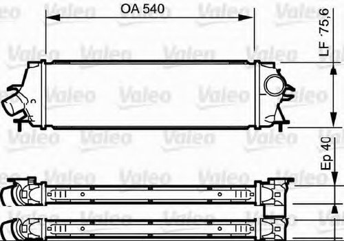 Intercooler, compresor RENAULT TRAFIC II caroserie (FL) (2001 - 2014) VALEO 818771 piesa NOUA
