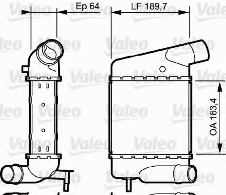 Intercooler, compresor RENAULT TWINGO II (CN0) (2007 - 2014) VALEO 818835 piesa NOUA