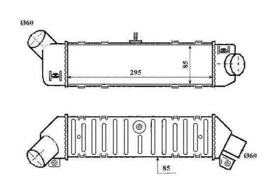 Intercooler, compresor SEAT CORDOBA (6K1, 6K2) (1993 - 1999) NRF 30413 piesa NOUA