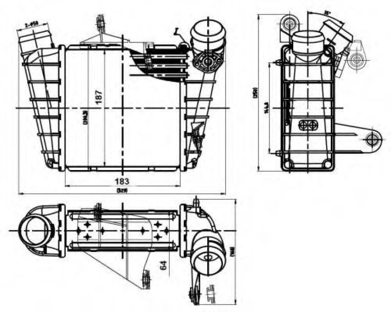 Intercooler, compresor SEAT CORDOBA (6L2) (2002 - 2009) NRF 30842 piesa NOUA