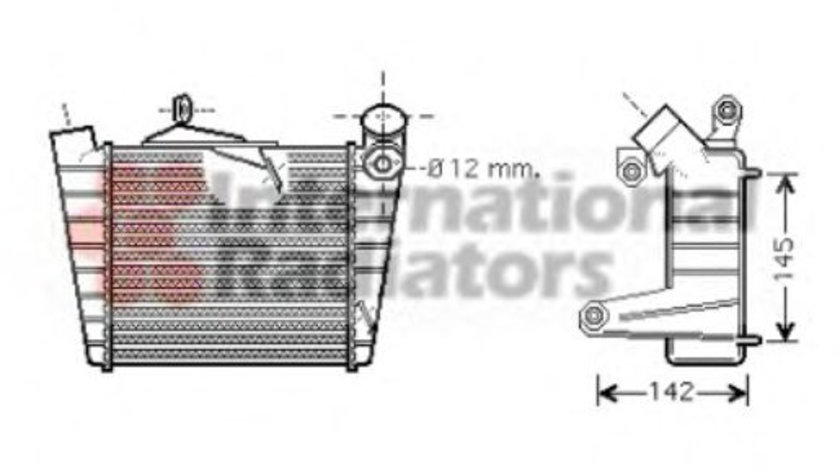 Intercooler, compresor SEAT CORDOBA (6L2) (2002 - 2009) VAN WEZEL 58004213 piesa NOUA