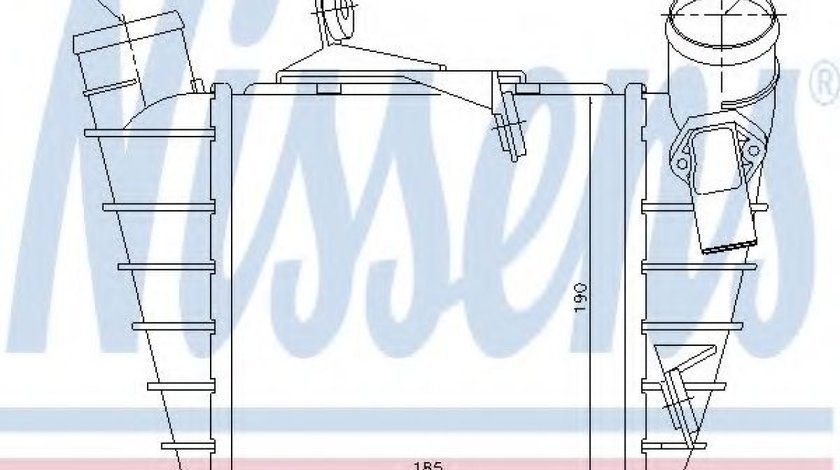 Intercooler, compresor SEAT CORDOBA (6L2) (2002 - 2009) NISSENS 96770 piesa NOUA