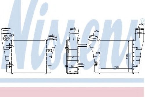 Intercooler, compresor SEAT EXEO (3R2) (2008 - 2016) NISSENS 96549 piesa NOUA