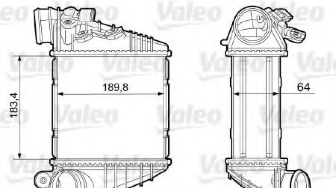 Intercooler, compresor SEAT LEON (1M1) (1999 - 2006) VALEO 817457 piesa NOUA