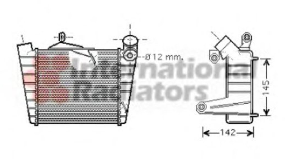 Intercooler, compresor SKODA FABIA I (6Y2) (1999 - 2008) VAN WEZEL 58004213 piesa NOUA