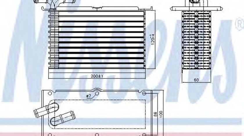 Intercooler, compresor SKODA FABIA II (2006 - 2014) NISSENS 96470 piesa NOUA