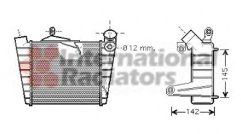 Intercooler, compresor SKODA FABIA II (2006 - 2014) VAN WEZEL 58004213 piesa NOUA