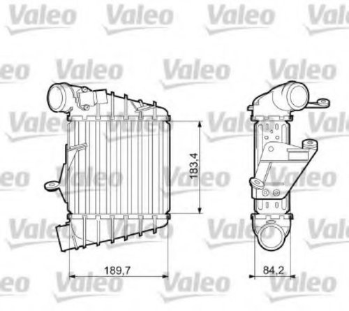 Intercooler, compresor SKODA FABIA II (2006 - 2014) VALEO 817556 piesa NOUA