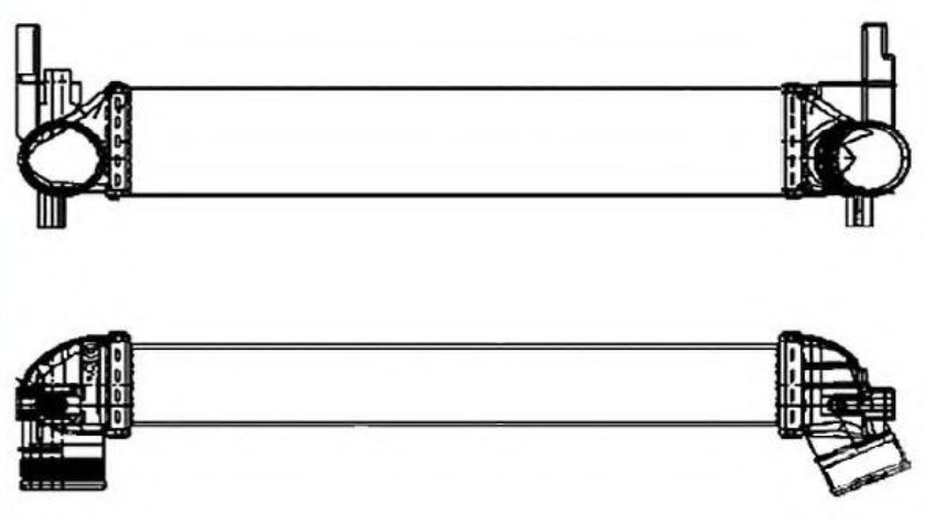 Intercooler, compresor SKODA RAPID (NH3) (2012 - 2016) NRF 30253 piesa NOUA