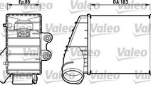 Intercooler, compresor stanga (817487 VALEO) AUDI,...