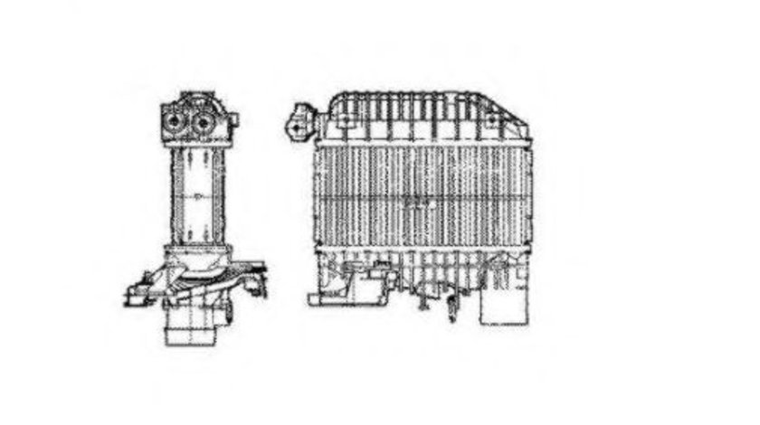 Intercooler, compresor TOYOTA AVENSIS Station Wagon (T22) (1997 - 2003) NRF 30856 piesa NOUA