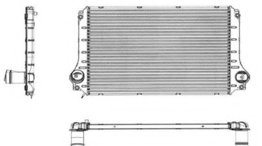 Intercooler, compresor TOYOTA COROLLA Verso (ZER, ZZE12, R1) (2004 - 2009) NRF 30784 piesa NOUA