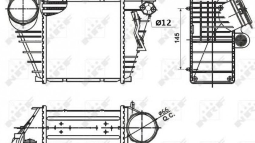 Intercooler, compresor Volkswagen VW GOLF Mk IV Estate (1J5) 1999-2006 #2 03004354