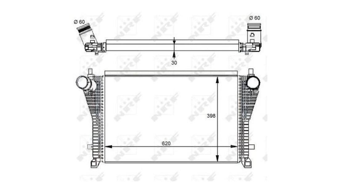 Intercooler, compresor Volkswagen VW GOLF VII (5G1, BE1) 2012-2016 #2 5Q0145803H