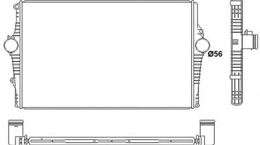 Intercooler, compresor VOLVO V70 II (SW) (2000 - 2007) NRF 30249 piesa NOUA