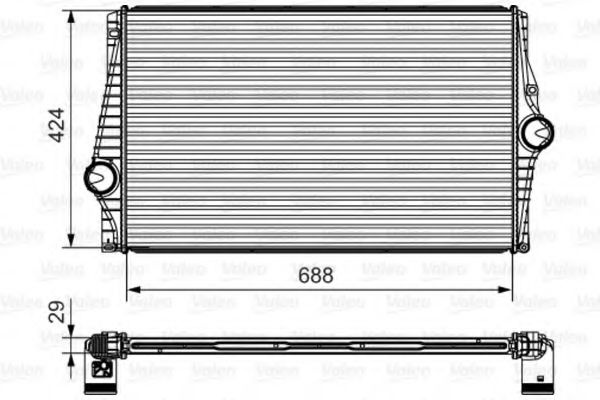 Intercooler, compresor VOLVO XC90 I (2002 - 2016) VALEO 818280 piesa NOUA