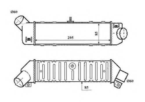 Intercooler, compresor VW CADDY II Caroserie (9K9A) (1995 - 2004) NRF 30413 piesa NOUA