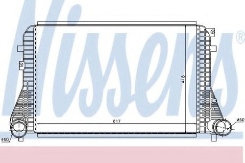 Intercooler, compresor VW CADDY IV Caroserie (SAA, SAH) (2015 - 2016) NISSENS 96568 piesa NOUA