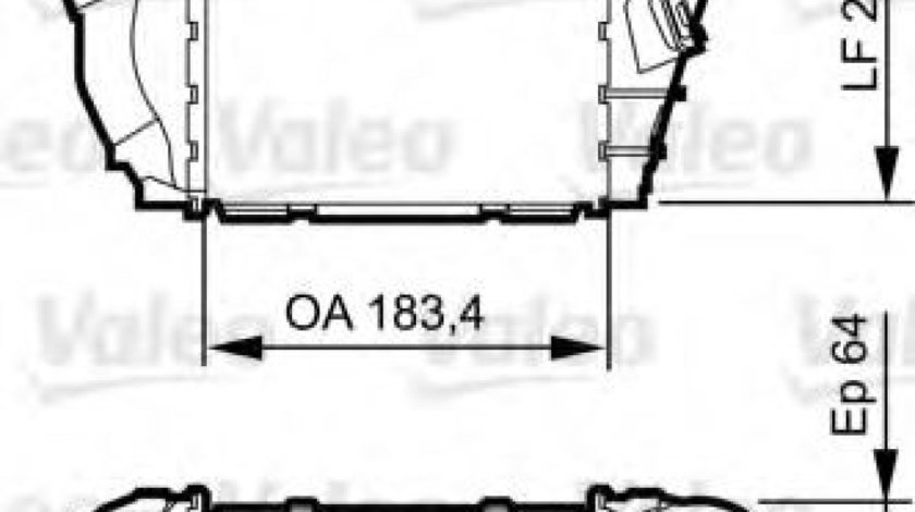 Intercooler, compresor VW GOLF IV (1J1) (1997 - 2005) VALEO 817557 piesa NOUA