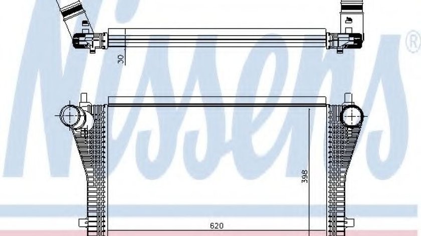 Intercooler, compresor VW GOLF VII (5G1, BE1) (2012 - 2016) NISSENS 96494 piesa NOUA