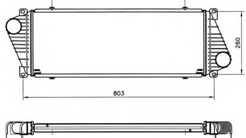 Intercooler, compresor VW LT II bus (2DB, 2DE, 2DK) (1996 - 2006) NRF 30830 piesa NOUA