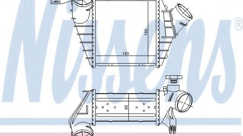 Intercooler, compresor VW NEW BEETLE (9C1, 1C1) (1998 - 2010) NISSENS 96759 piesa NOUA