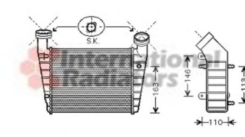 Intercooler, compresor VW PASSAT (3B3) (2000 - 2005) VAN WEZEL 58004238 piesa NOUA