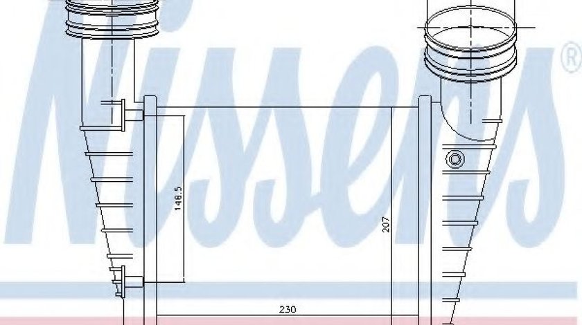 Intercooler, compresor VW PASSAT (3B3) (2000 - 2005) NISSENS 96680 piesa NOUA