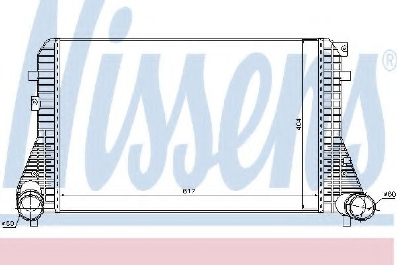 Intercooler, compresor VW PASSAT (3C2) (2005 - 2010) NISSENS 96575 piesa NOUA