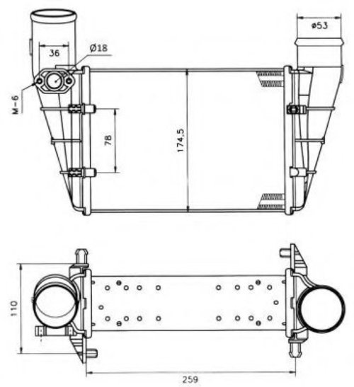 Intercooler, compresor VW PASSAT Variant (3B5) (1997 - 2001) NRF 30127A piesa NOUA
