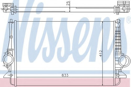 Intercooler, compresor VW SHARAN (7M8, 7M9, 7M6) (1995 - 2010) NISSENS 96692 piesa NOUA