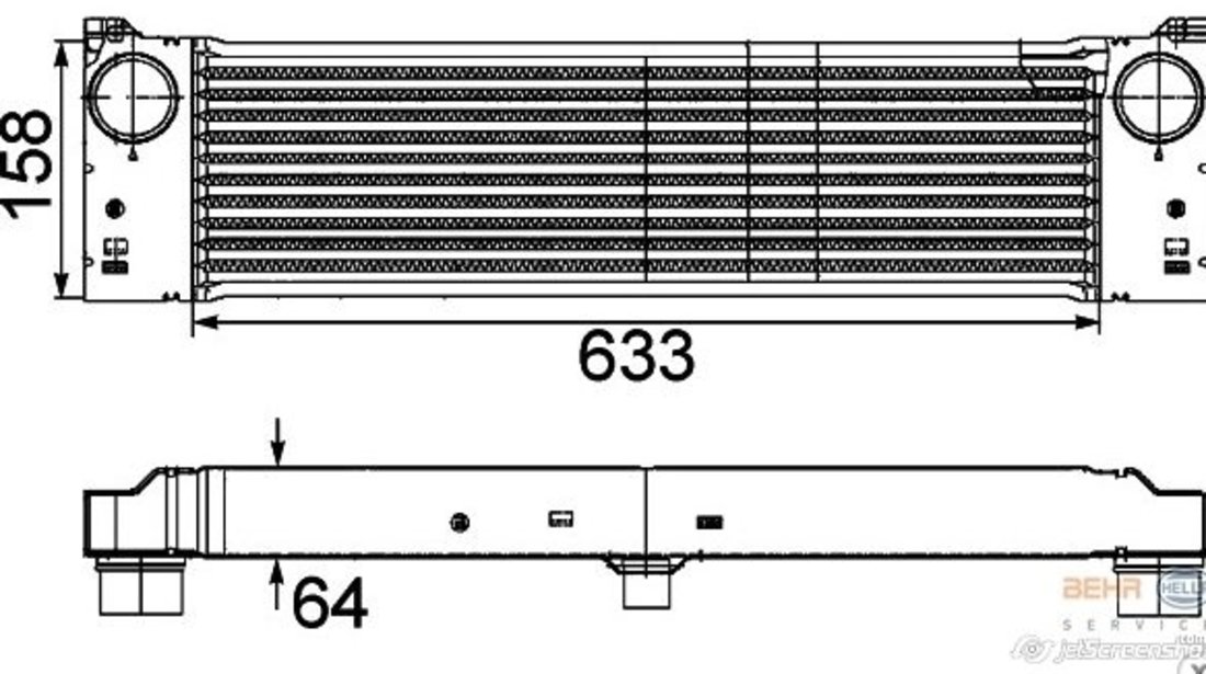 Intercooler Mercedes Vito W639 incepand din 2006