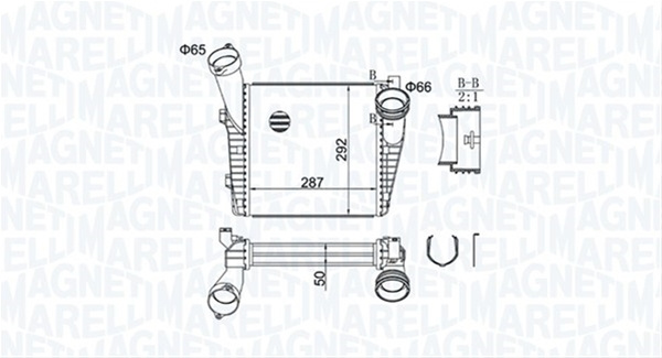 Intercooler (mst440) Marelli Geo 351319204400