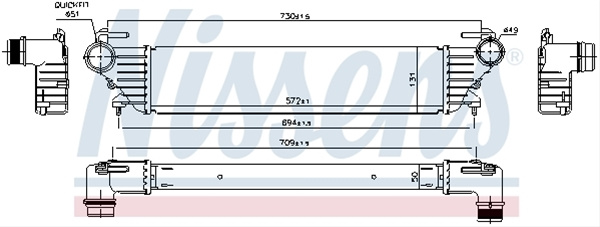 Intercooler Nissens Fiat 96272