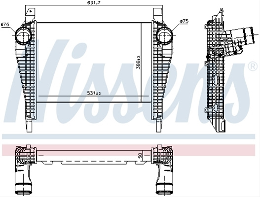 Intercooler Nissens Iveco 961257