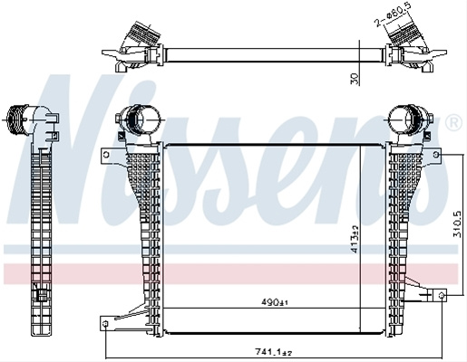 Intercooler Nissens Vauxhall 961124