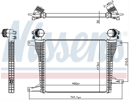 Intercooler Nissens Vauxhall 961124