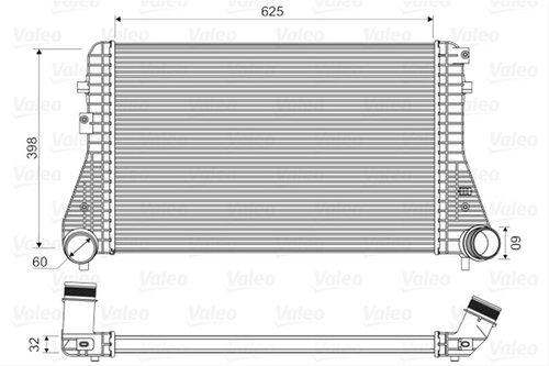Intercooler Valeo Audi 818339