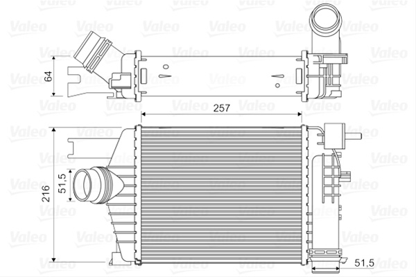 Intercooler Valeo Dacia 818343