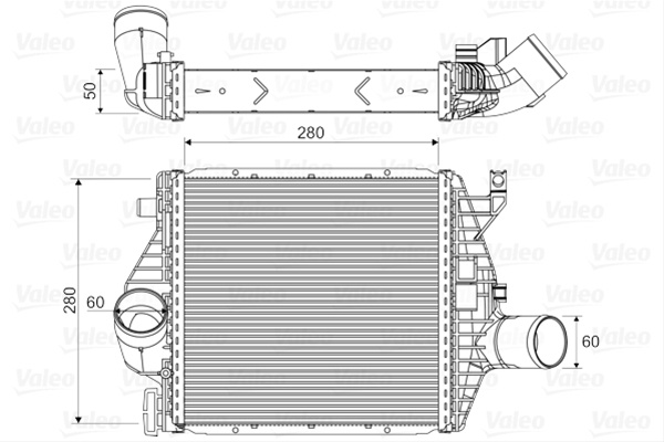 Intercooler Valeo Mercedes-Benz 818590