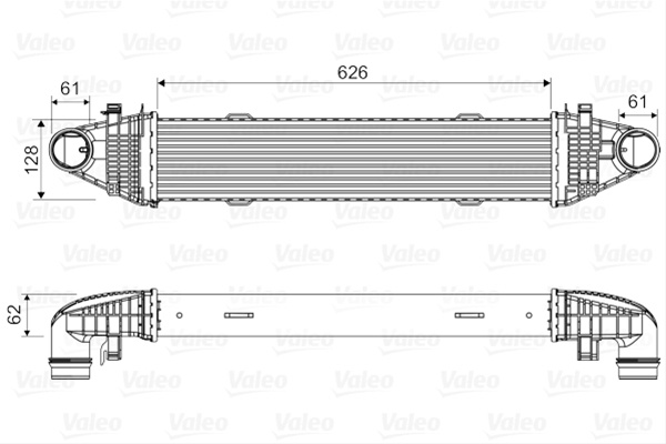 Intercooler Valeo Mercedes-Benz 818616