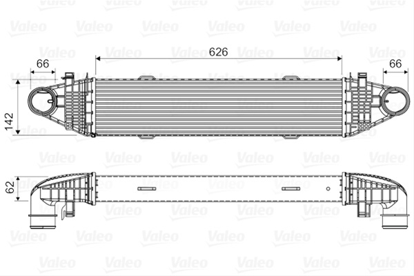 Intercooler Valeo Mercedes-Benz 818617