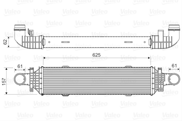 Intercooler Valeo Mercedes-Benz 818631